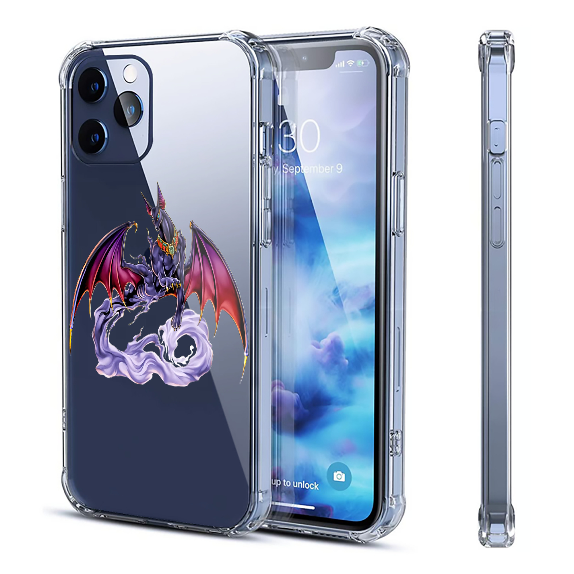 （画像用） 遊☆戯☆王 Yu-Gi-Oh! 【iPhone 12シリーズ対応】透明スマホケース（クリアソフトケース）